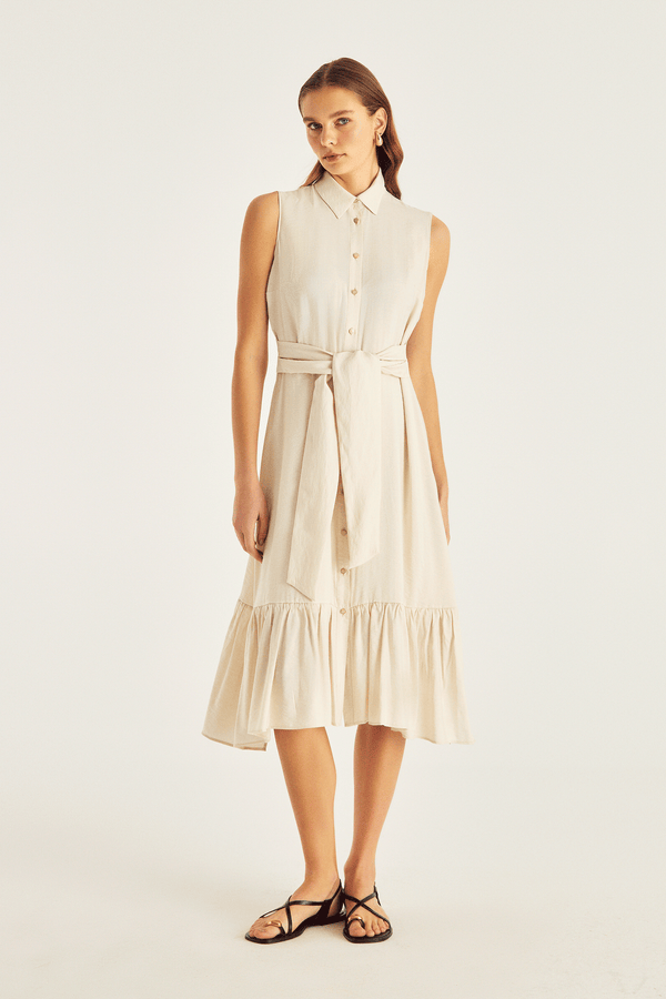 Dress in Beige  -  NARAMAXX
