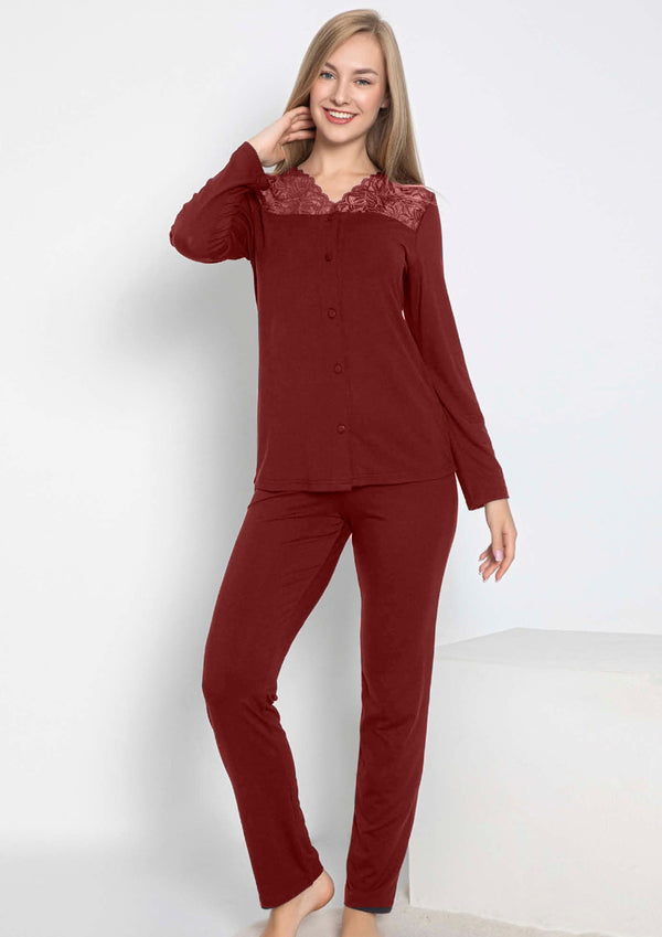 Elegant Button Cotton Nighties