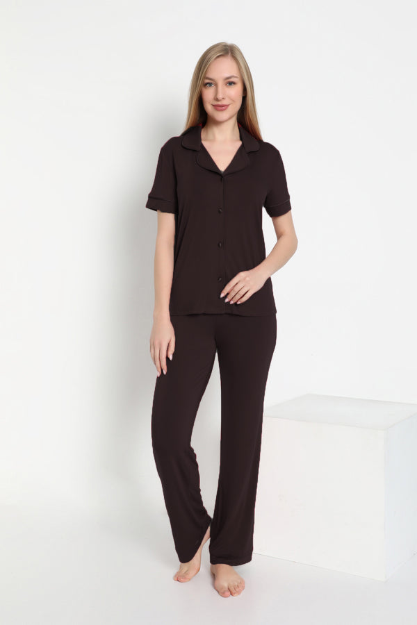Classic Short Sleeve Cotton Nighties Set