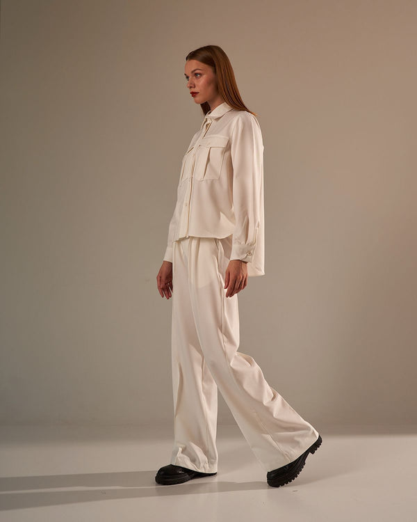 Pants in Ecru  -  MARSEL