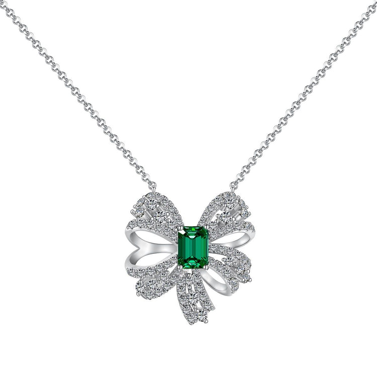 Emerald Butterfly Necklace