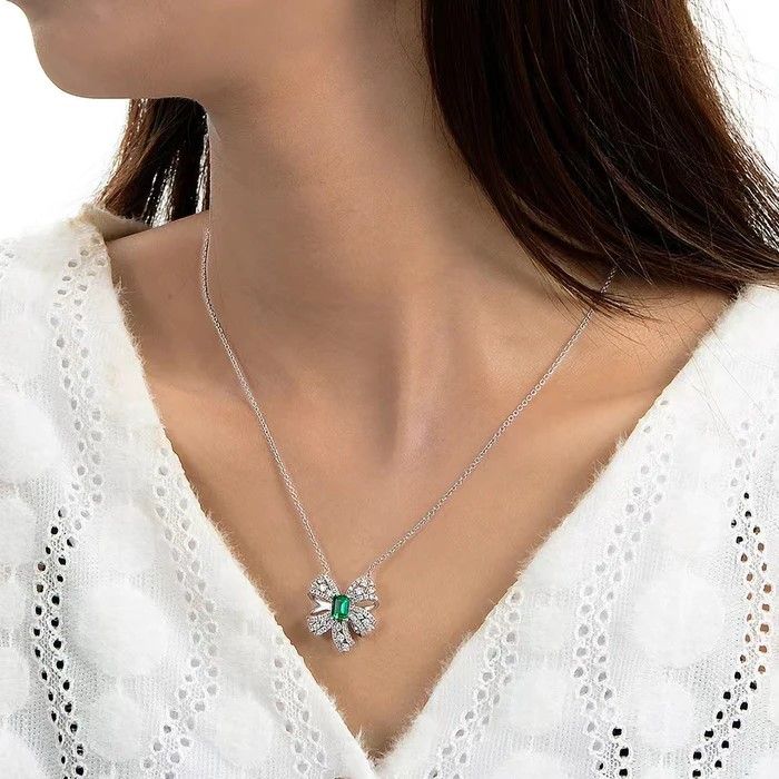 Emerald Butterfly Necklace