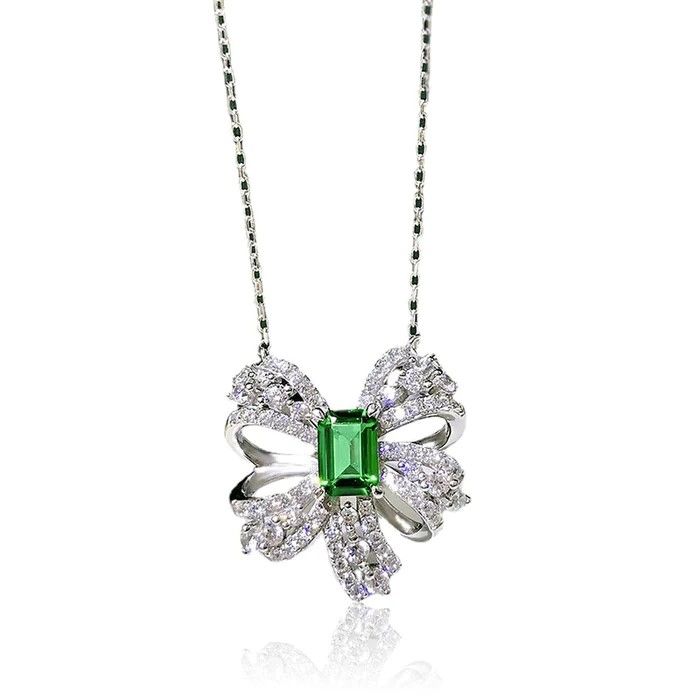 Emerald Butterfly Necklace