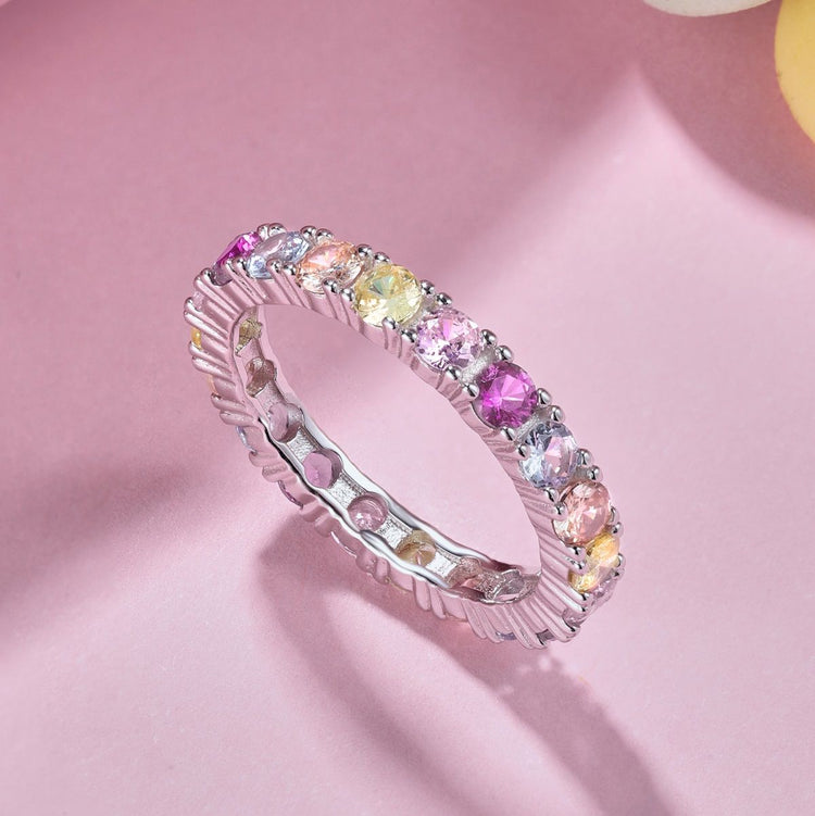 Rainbow Stone Ring