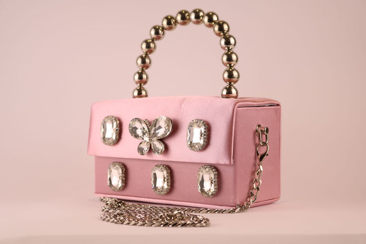 Pink Satin Bag