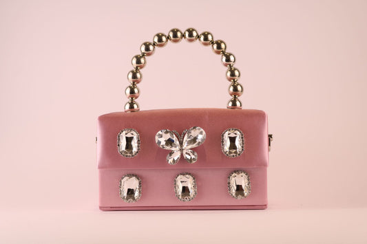 Pink Satin Bag