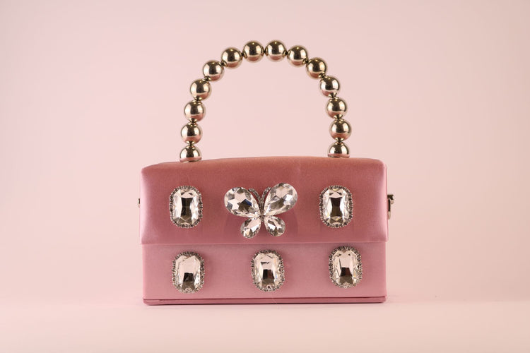 Pink Satin Bag