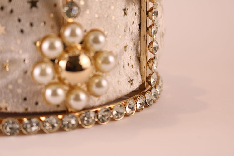 pearls & rhinestones Bag