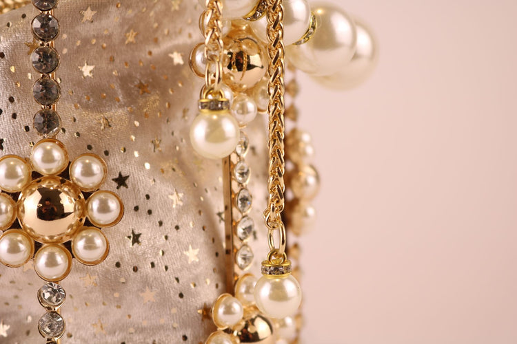 pearls & rhinestones Bag