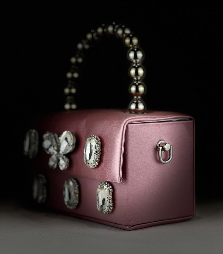 Pink Satin Bag