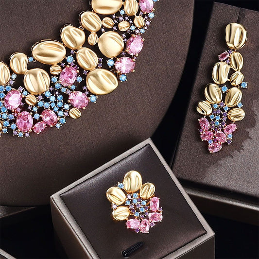 Gold Plated Gems stones