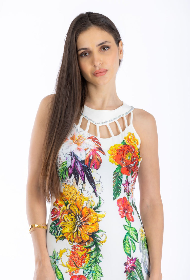 Floral cocktail dress