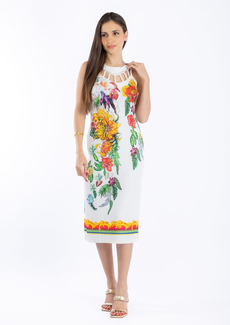 Floral cocktail dress