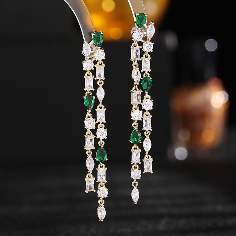 Emerald Heart Radiant Earring