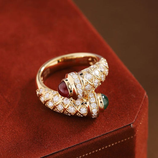 Round Gemstone Ring