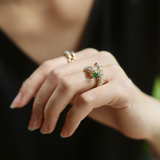 Round Gemstone Ring