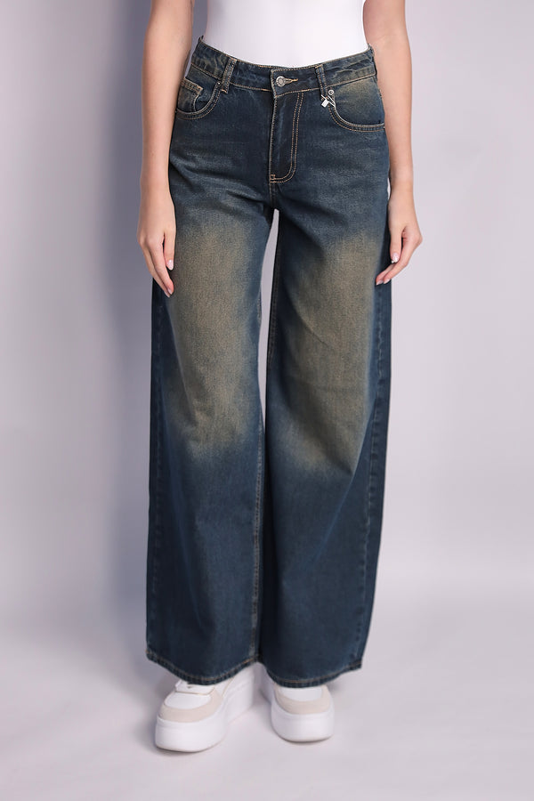 Retro Fade Denim Trousers