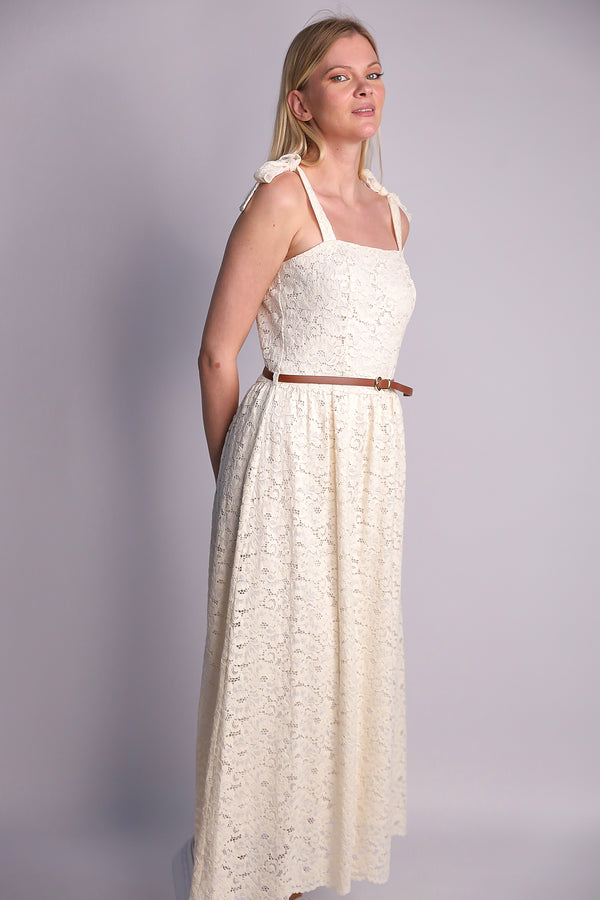 Ivory Blossom Maxi Dress