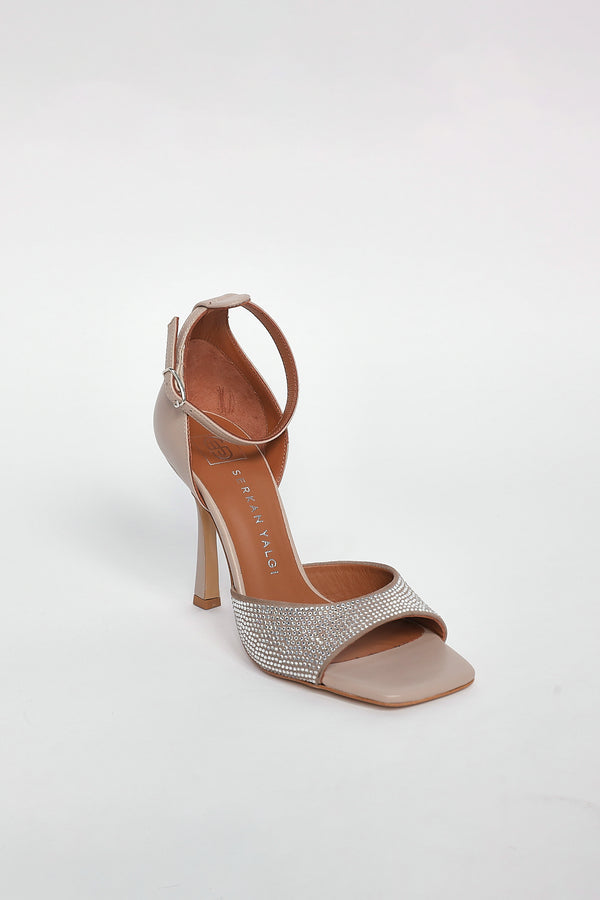 Crystal Charm Stiletto Heels